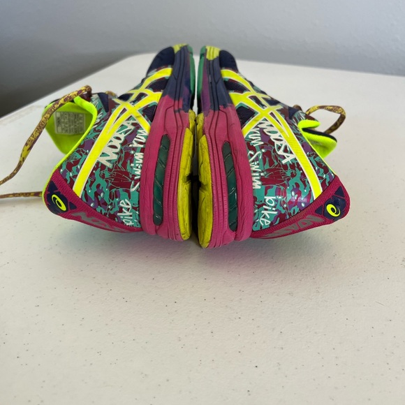 Asics WMNS Gel-Noosa Tri 9 1/2 Purple Yellow T580N-4907 - Picture 9 of 12